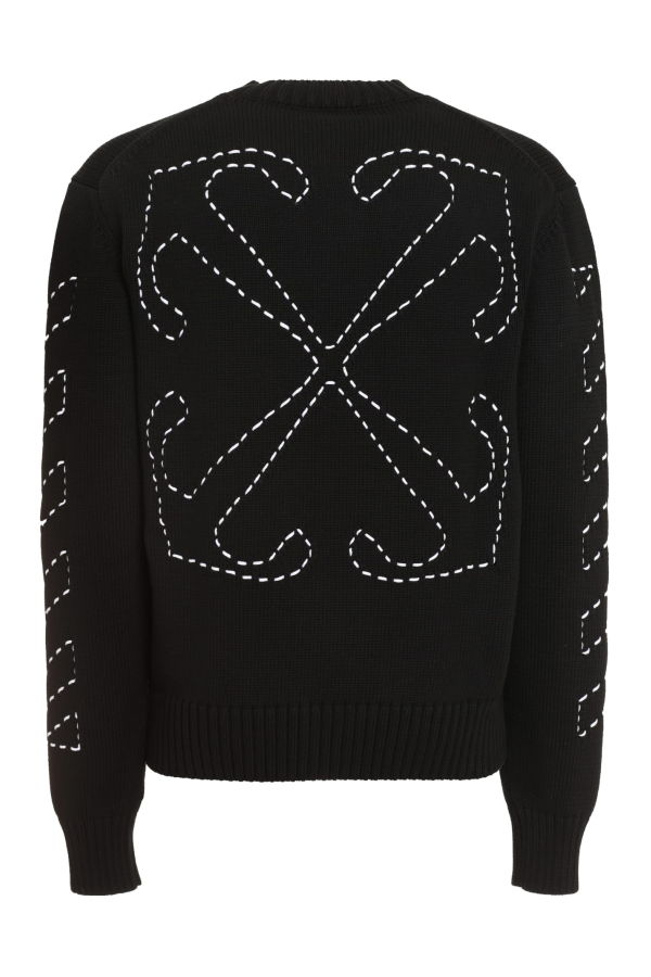 Off-White Stitch Arrows Diags Sweater - Black