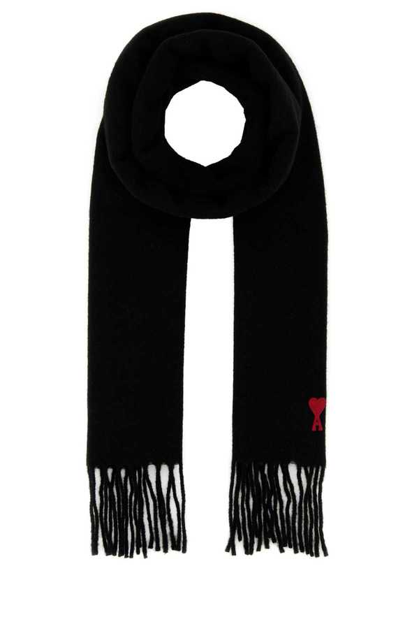 Ami Alexandre Mattiussi Wool Scarf - Black