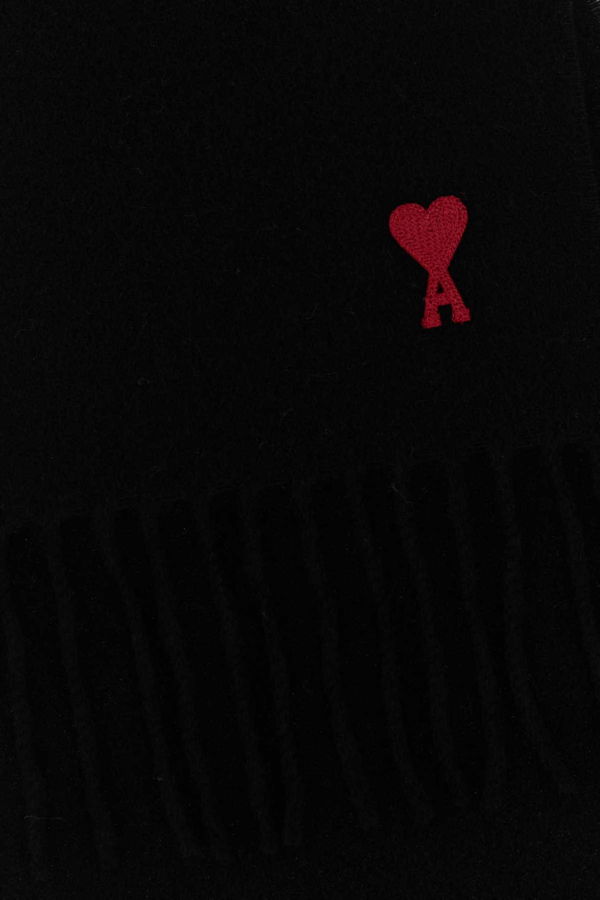 Ami Alexandre Mattiussi Wool Scarf - Black