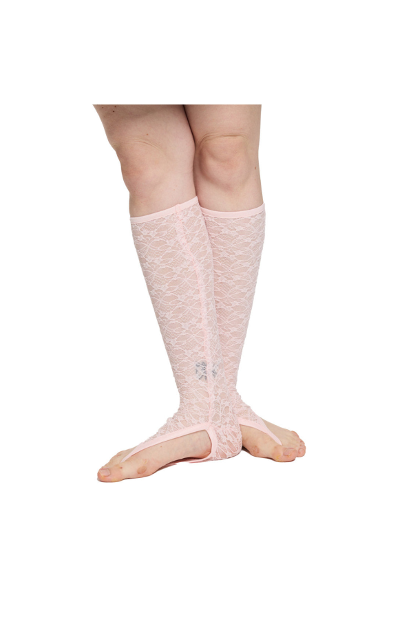 Simone Wild Lace Thong Socks - Candy