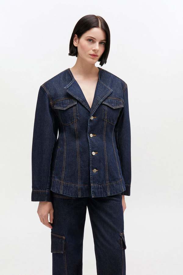 Ganni Denim Blazer - Rinse