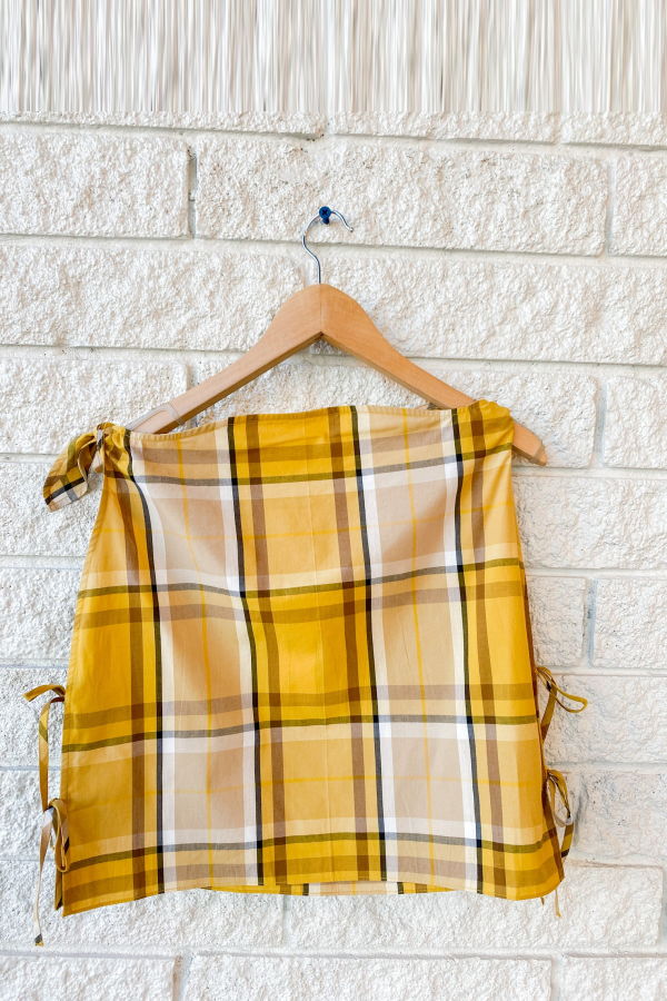 Sea NY Copeland Plaid Top - Yellow