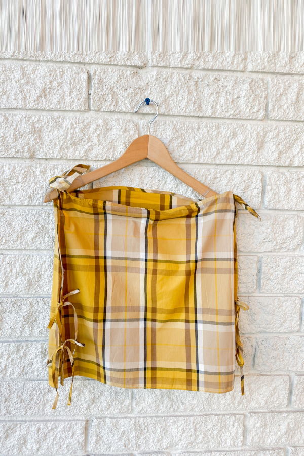 Sea NY Copeland Plaid Top - Yellow