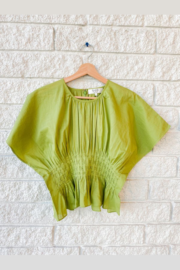 Sea NY Violet Short Sleeve Top - Green