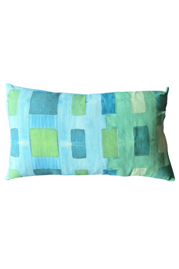 Goldie Home Blue Tapestry Lumbar Pillow