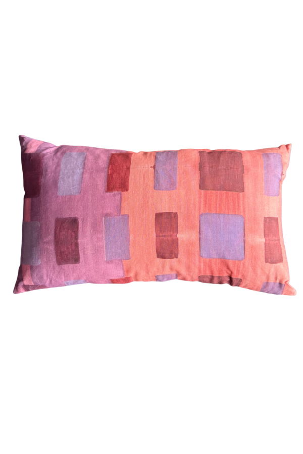 Goldie Home Pink Tapestry Lumbar Pillow