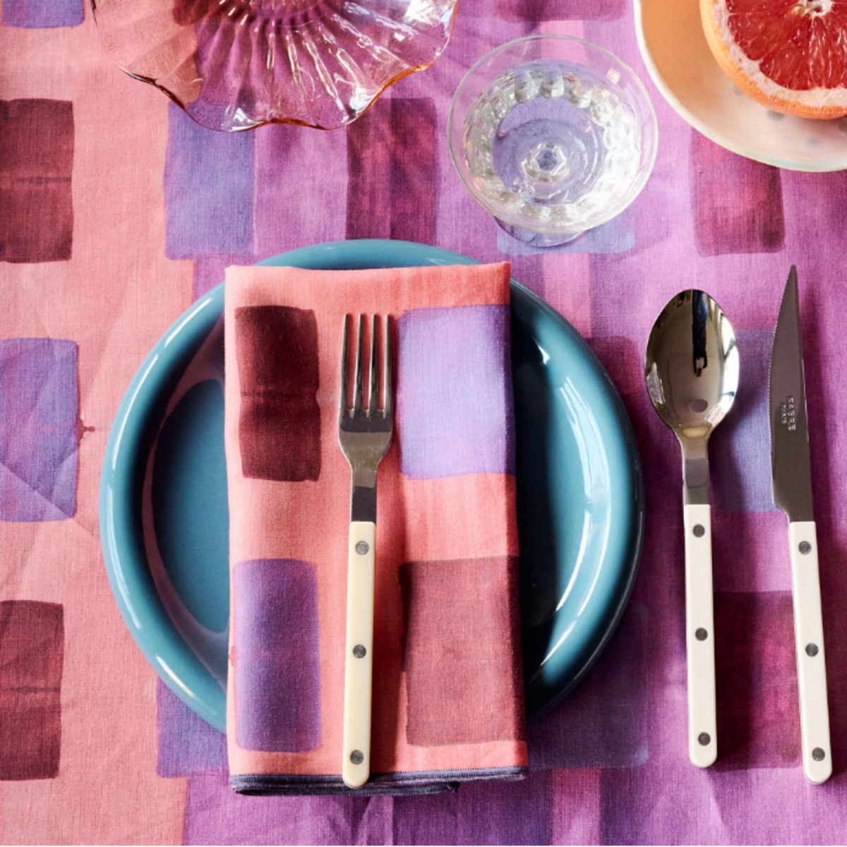 Goldie Home Pink Tapestry Napkin - Image 4 of 5