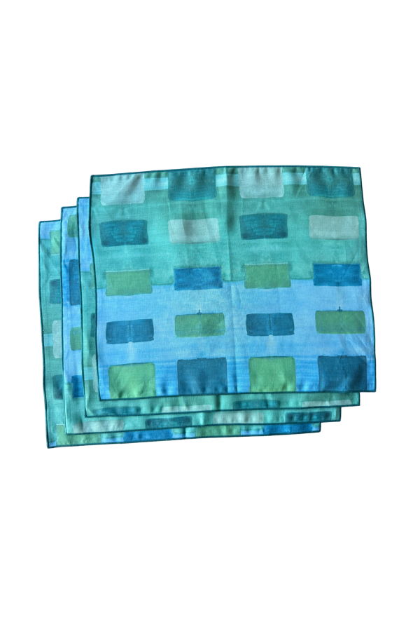 Goldie Home Blue Tapestry Placemats Set of 4