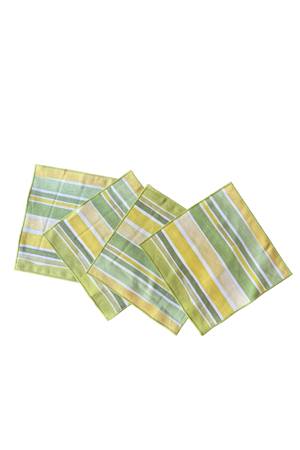Goldie Home S/4 Lagos Stripe Cocktail Napkins