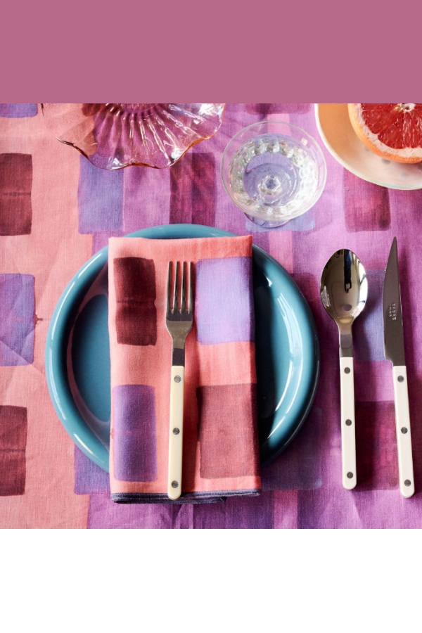 Goldie Home Set of 4 Pink Tapestry Napkins