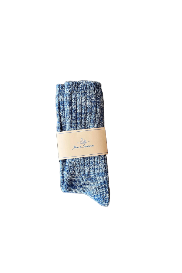 Merz b. Schwanen Melange Cotton Socks