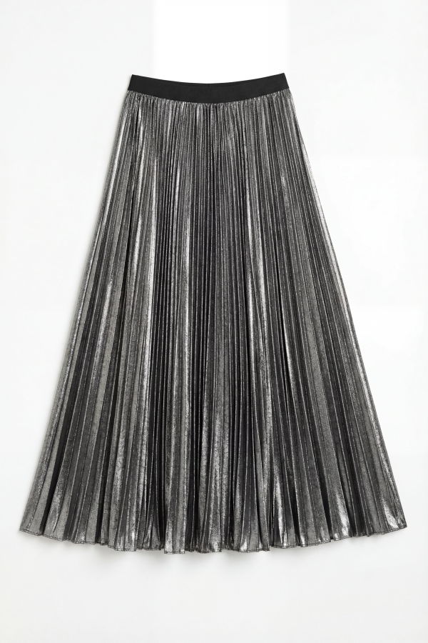 Sara Roka Kami Long Skirt - Peltro/Nero