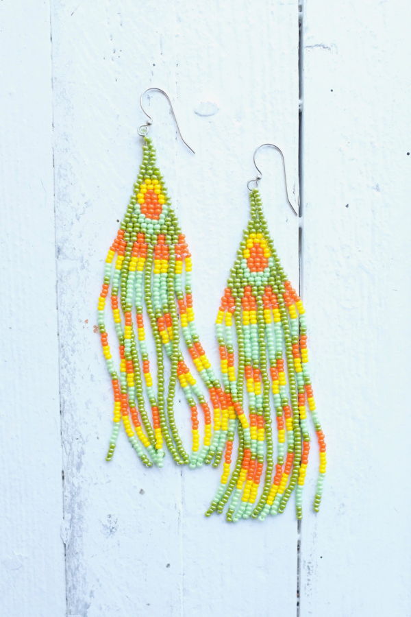 CreeNative Fringe Earrings - Multi