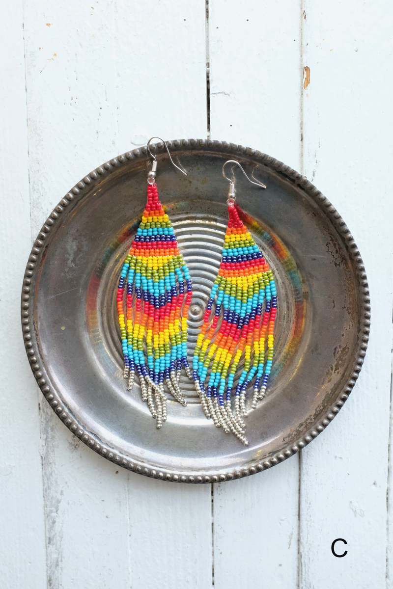 CreeNative Fringe Earrings - Multi