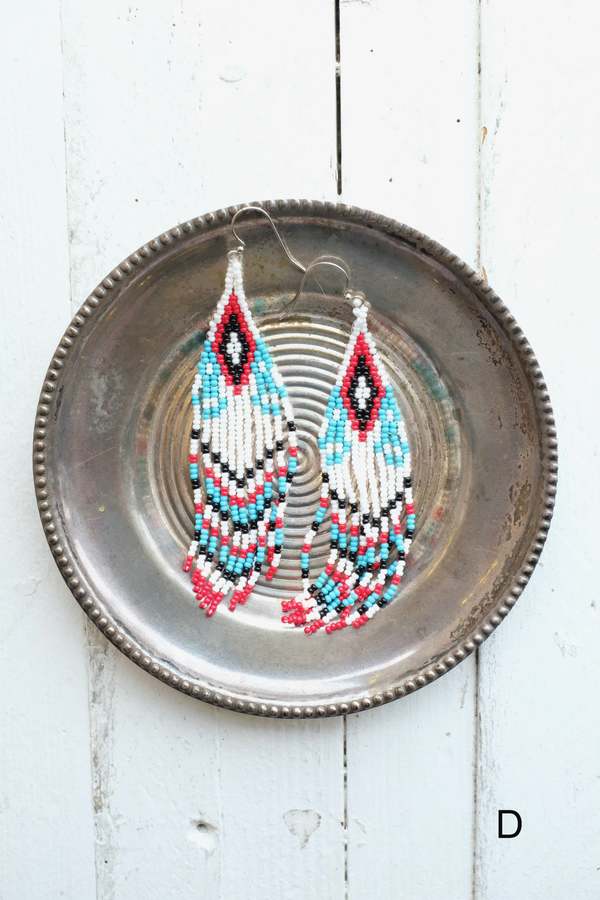 CreeNative Fringe Earrings - Multi