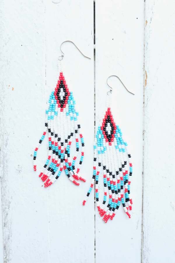 CreeNative Fringe Earrings - Multi