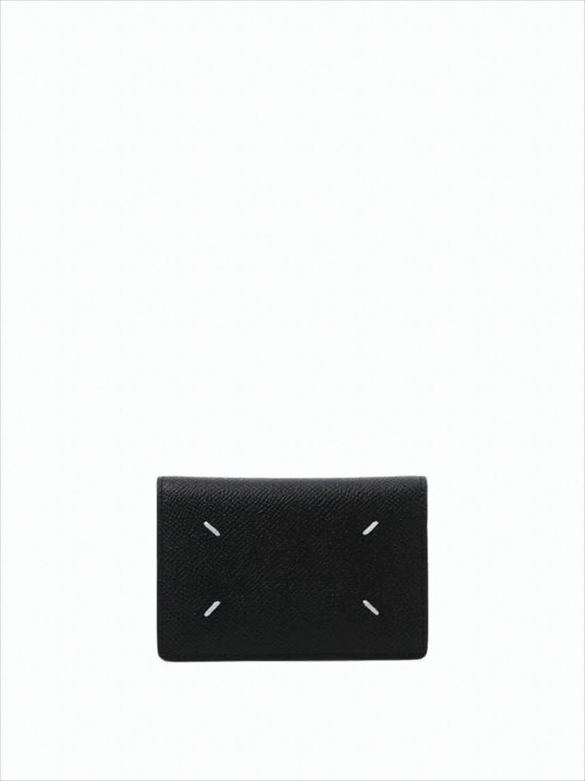 Maison Margiela Textured Calf Leather Bifold Card Wallet - Black - Image 1 of 5