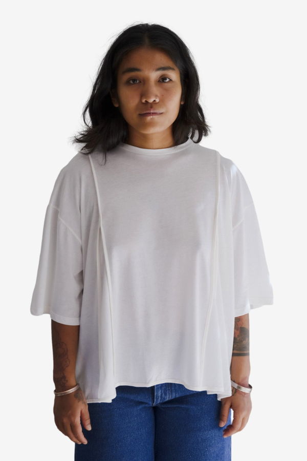 Baserange Mul Tee Shirt - Off White