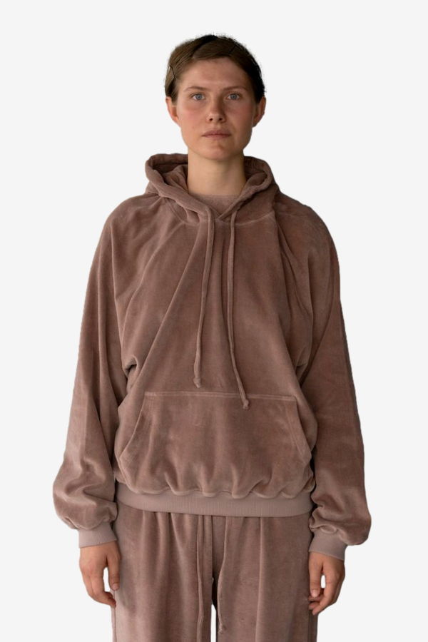 Baserange Rim Raglan Hoodie - Tecto Brown