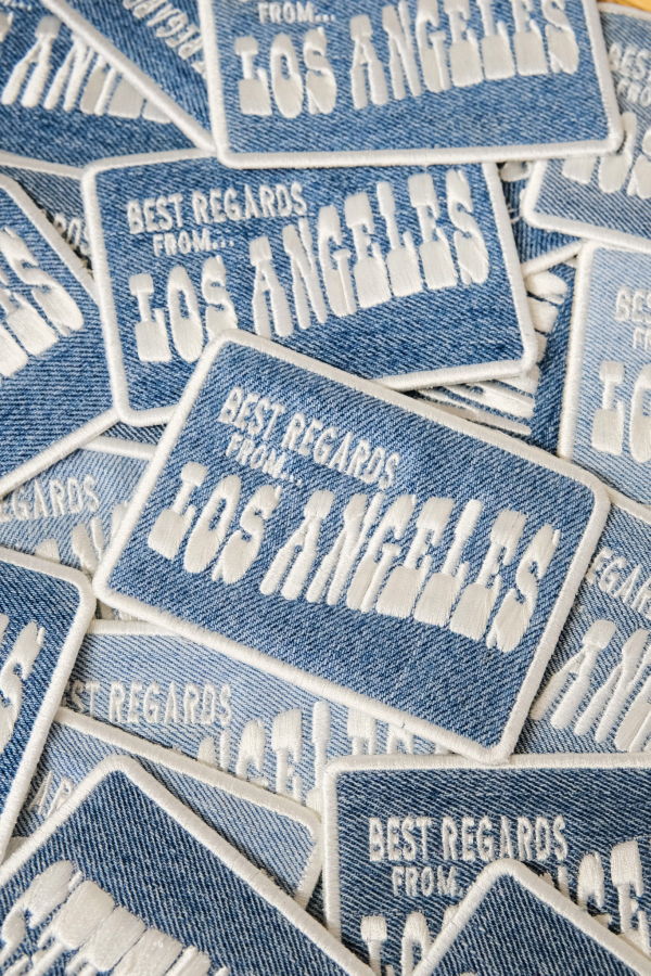Best Regards - Upcycled Destination Goods The L.A. Postcard Denim Patch