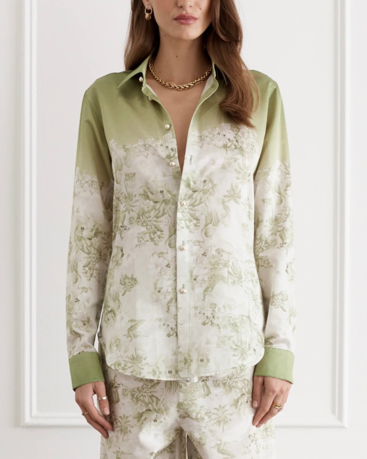 AQUA BLU Blake Shirt - Faisane - Image 1 of 5