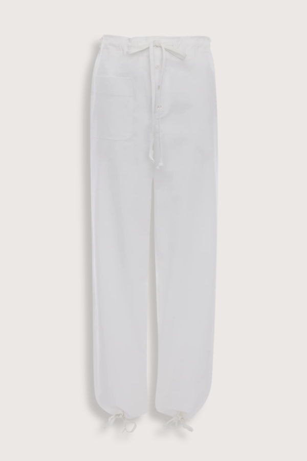 Victoria Beckham Cargo Print Trousers - White