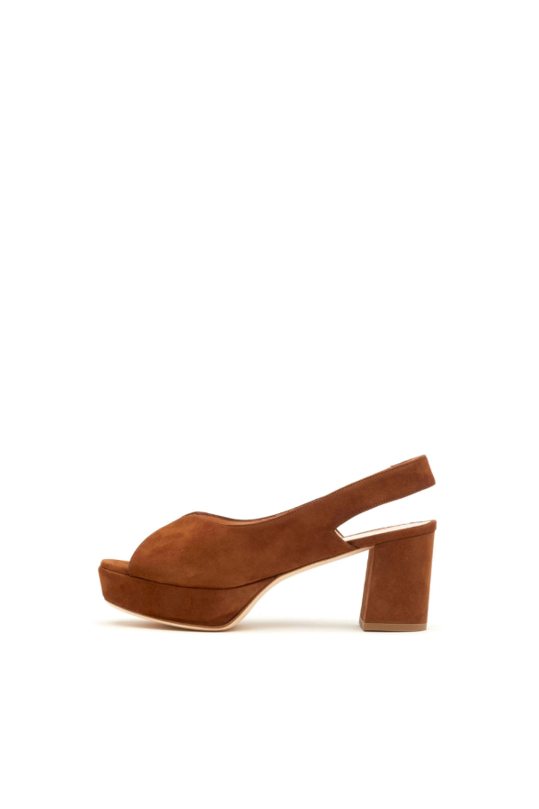 Rupert Sanderson Marconi Slingback Block Heel - Brown