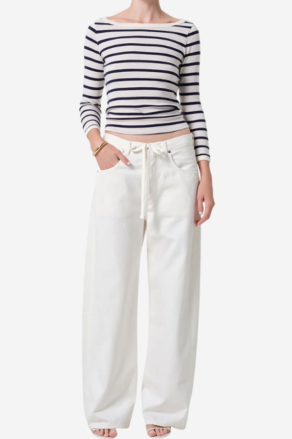 Citizens of Humanity Boat Neck Slim Tee Top