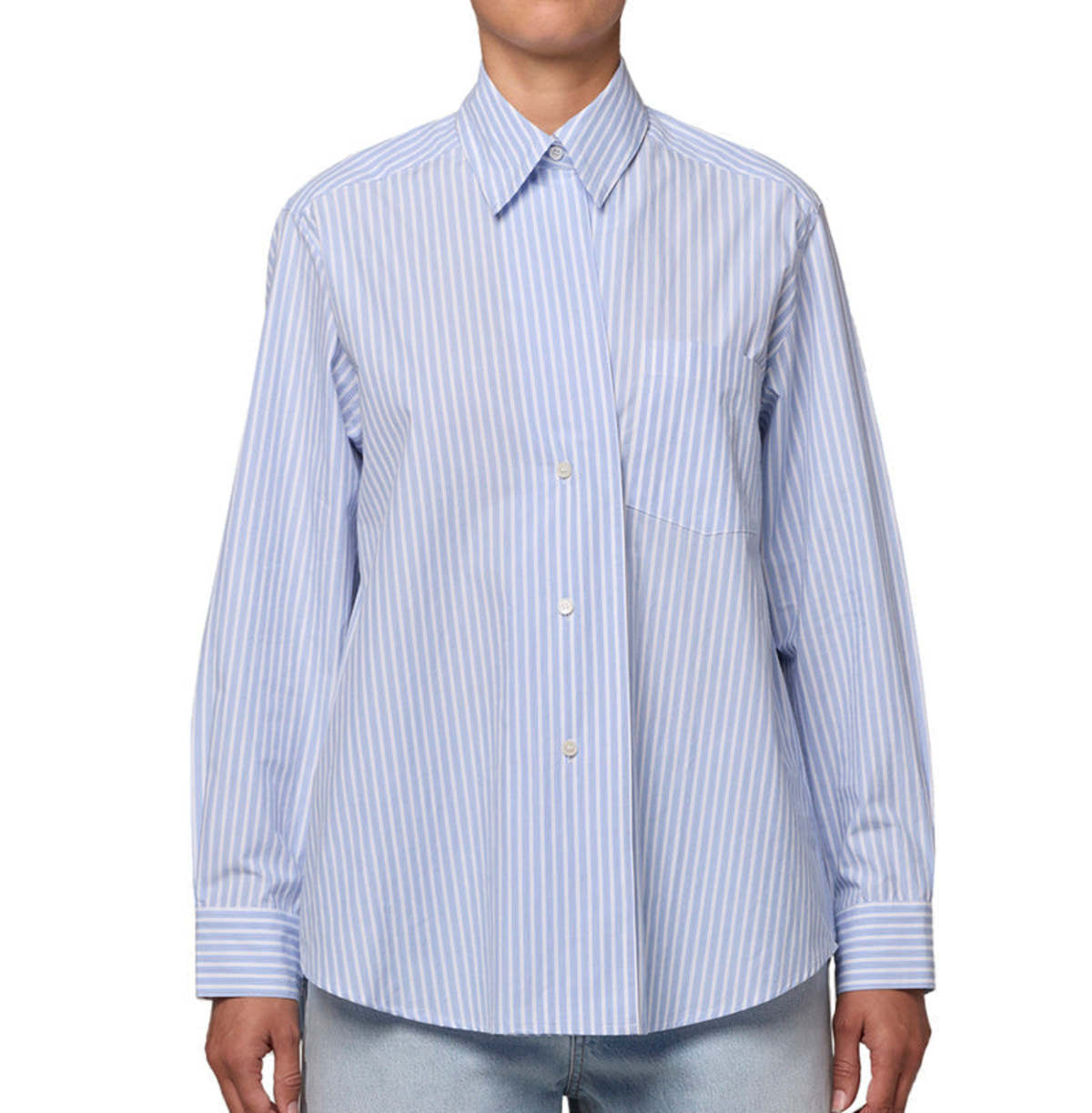 AGOLDE Aris Shirt in Banks Stripe - Image 1 of 8