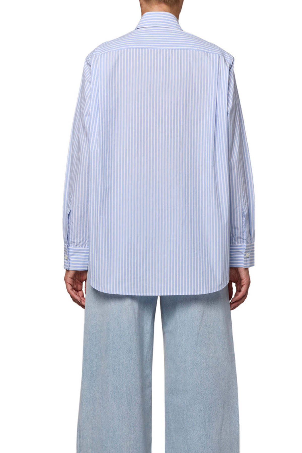 AGOLDE Aris Shirt in Banks Stripe - Image 2 of 8