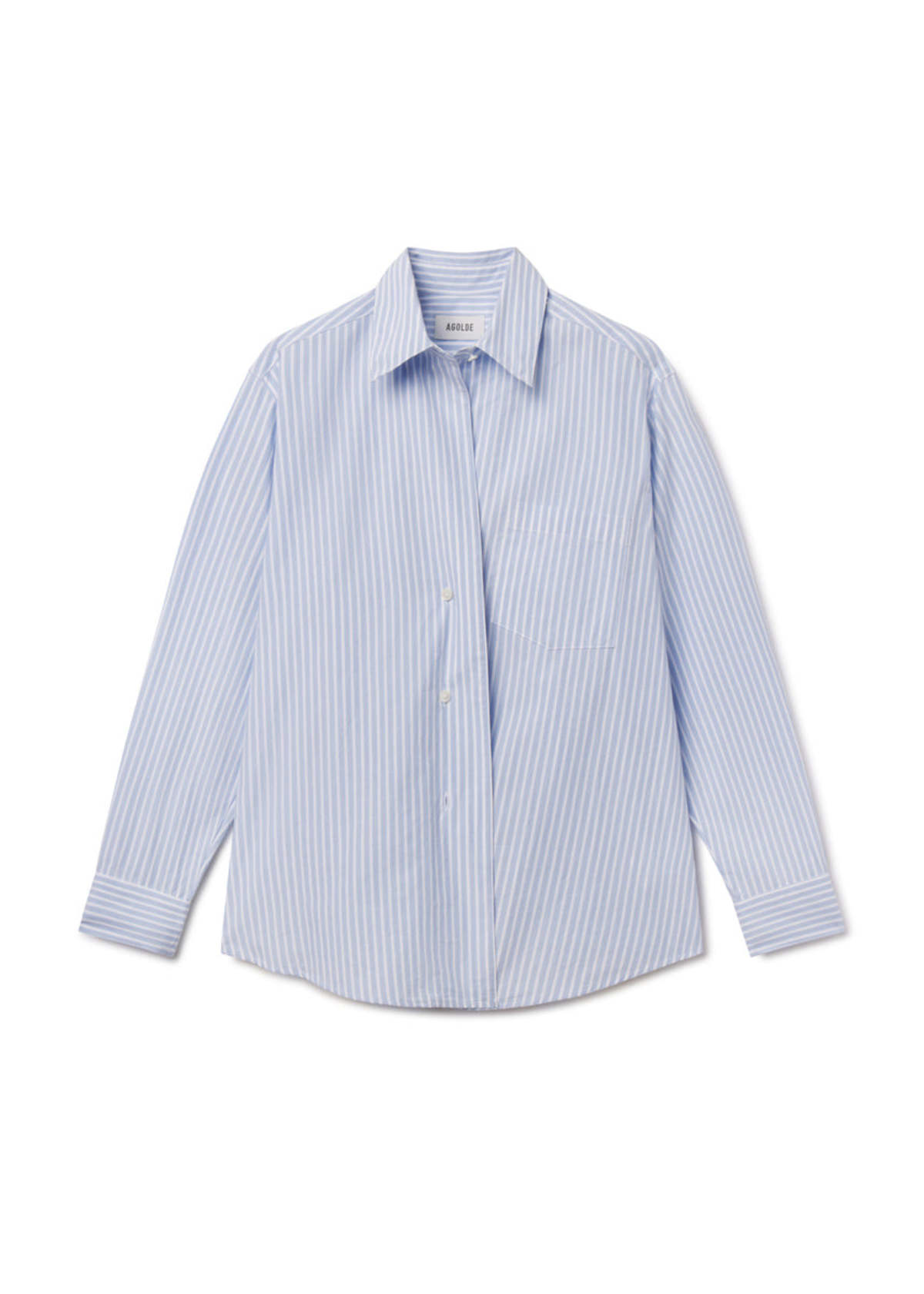 AGOLDE Aris Shirt in Banks Stripe - Image 8 of 8