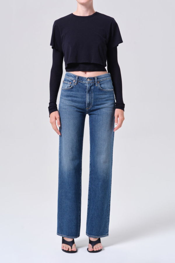 AGOLDE Harper Jean Mid Rise Relaxed Straight Jeans