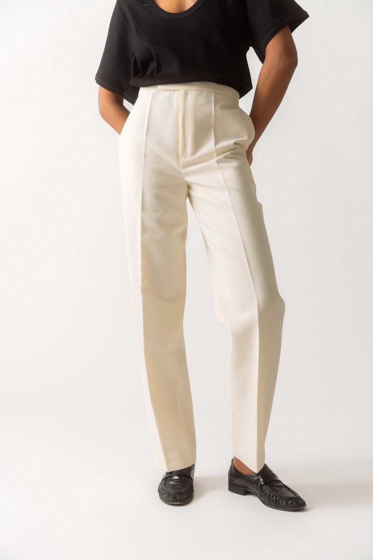 Róhe Tailored Wool Trousers - Image 1 of 4