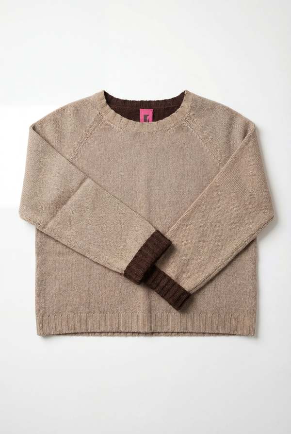 Alessandro Aste Tebe Crew Knit - Buff