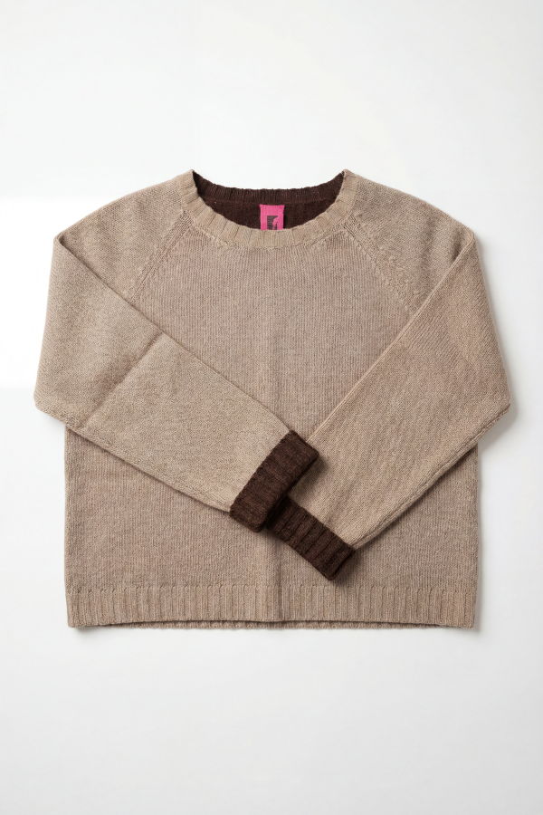 Alessandro Aste Tebe Crew Knit - Buff