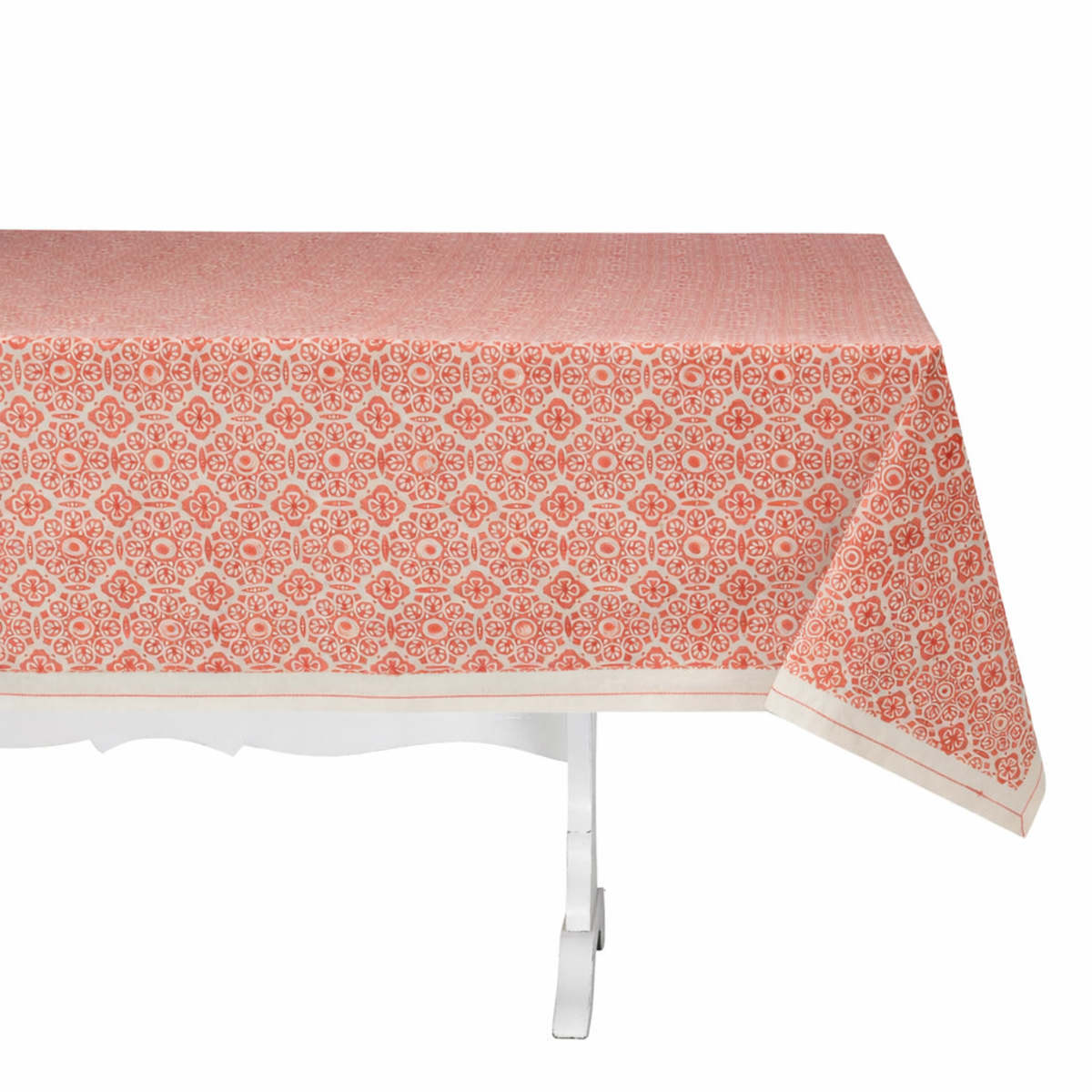 Sustainable Threads Hand Block Printed Tablecloth - Image 12 of 15