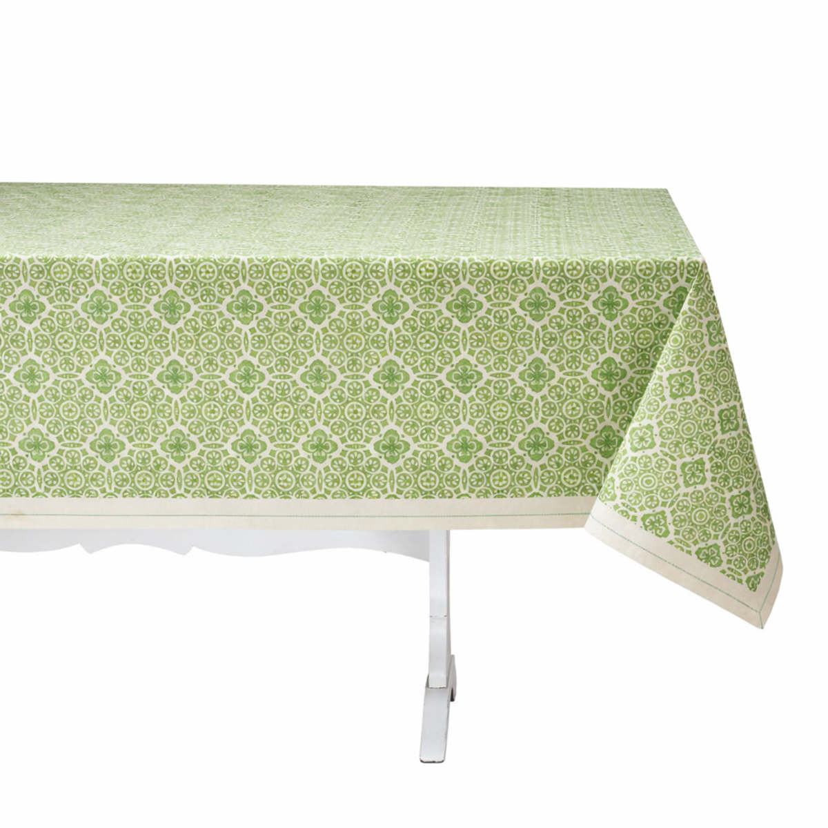 Sustainable Threads Hand Block Printed Tablecloth - Image 13 of 15