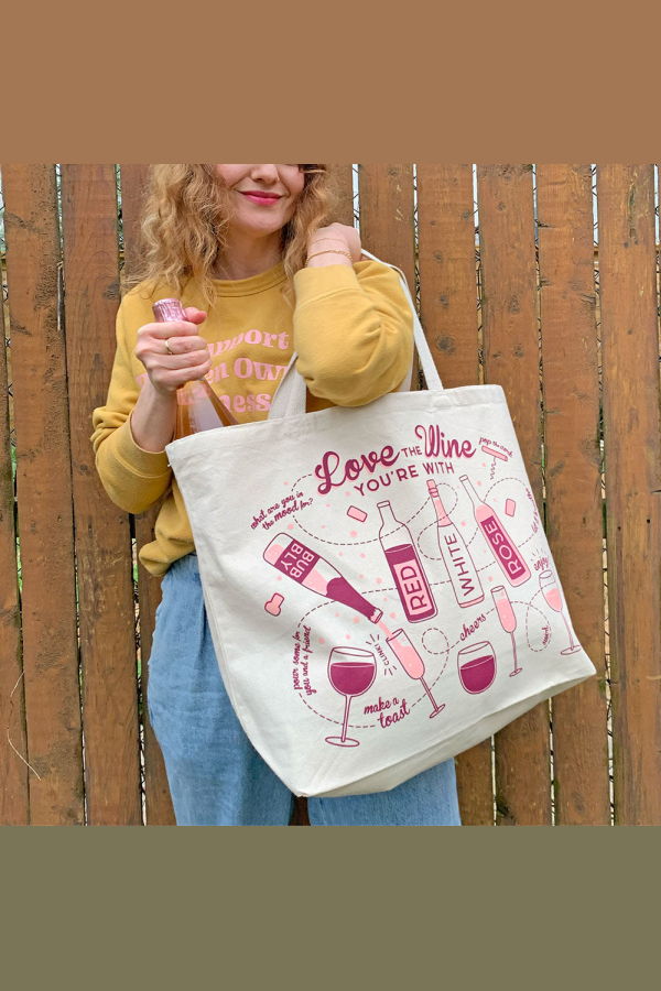 The Neighborgoods Wine Tote Bag