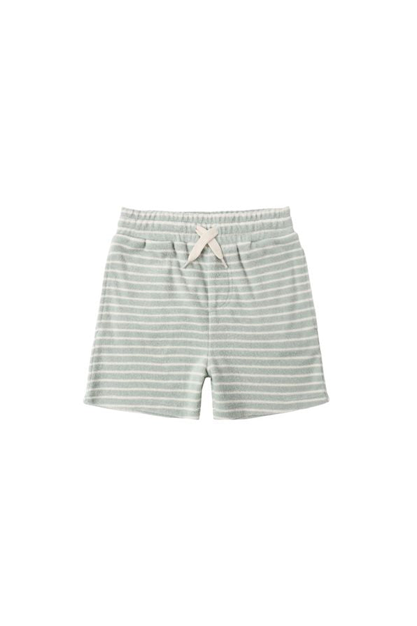 Rylee + Cru Terry Boxy Short Stripe Shorts