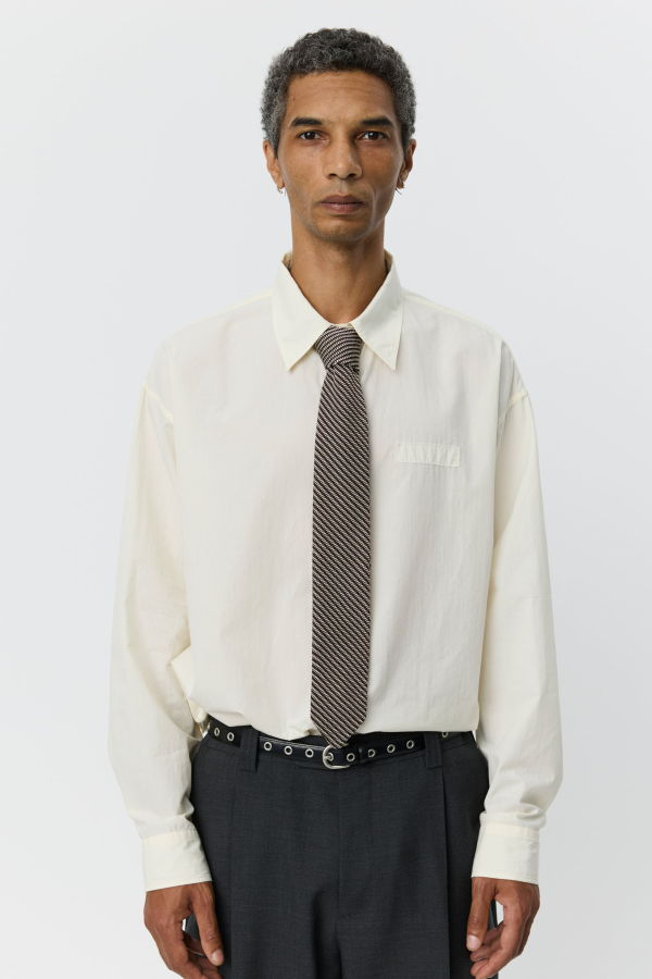 mfpen Formal Tie Brown Stripe