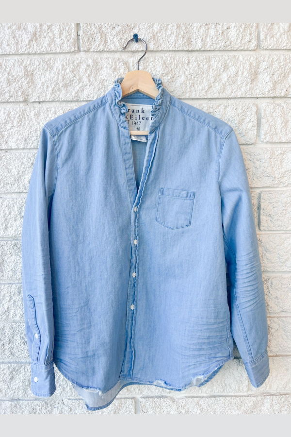 Frank & Eileen Relaxed Button-up Shirt - Classic Blue