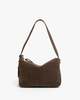 Clare V. Fleurine Shoulder Bag - Chocolate Suede - Thumbnail 1