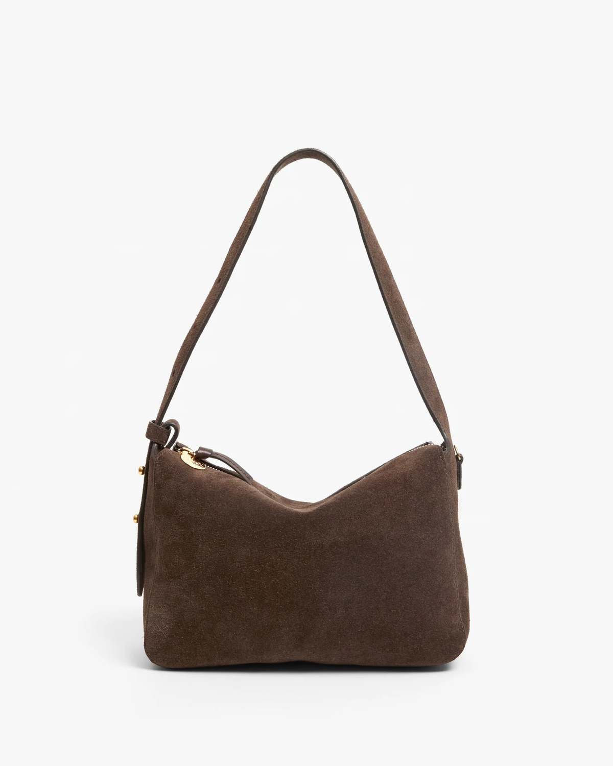 Clare V. Fleurine Shoulder Bag - Chocolate Suede - Image 1 of 4