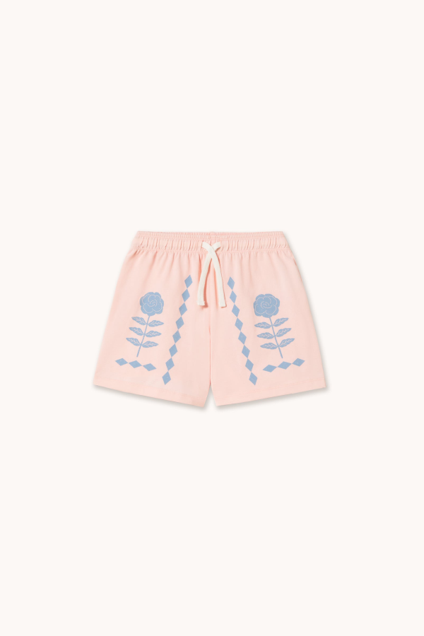 KIDS Tinycottons Flower Pattern Graphic Shorts