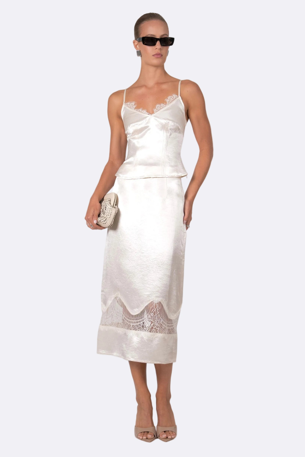 Nonchalant Label Marielle Camisole Top - Liquid Champagne