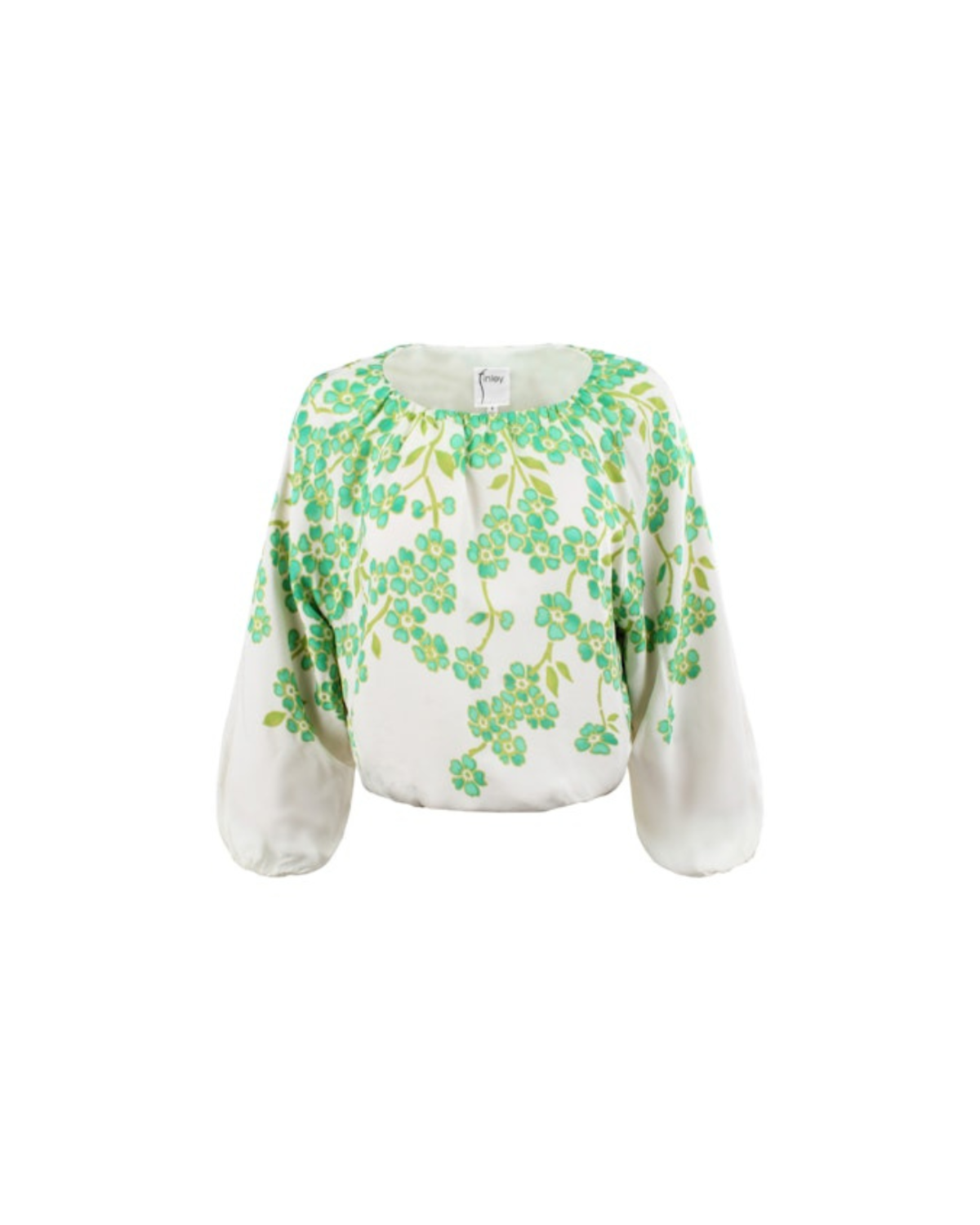 FINLEY Cameron Blouse - Natural/Lime Green - Image 1 of 6