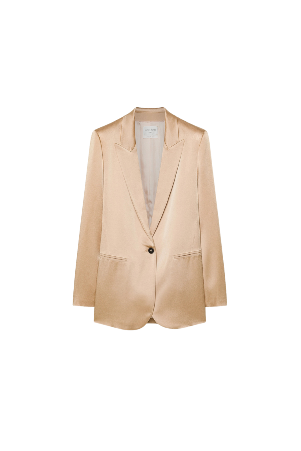 Forte Forte Envers Satin Shiny Jacket - Paglierino