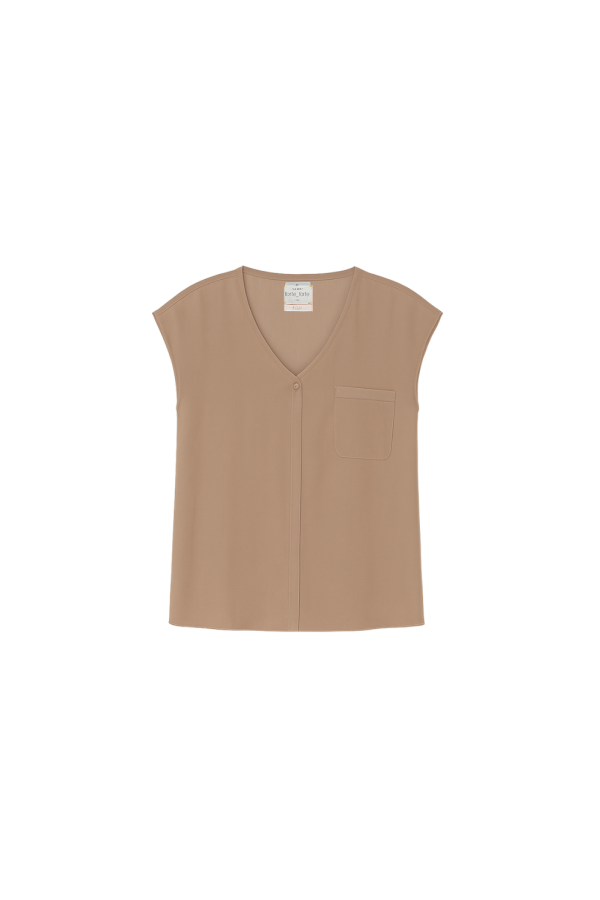 Forte Forte Matte Stretch Silk Satin Tank Top - Noce