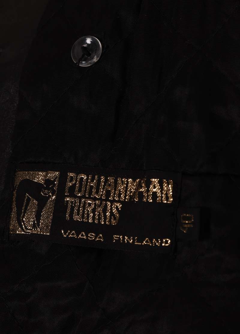 Pohjanmaan Turkis (Finland) Vintage, 1970s, Lamb Nappa, Vaasa