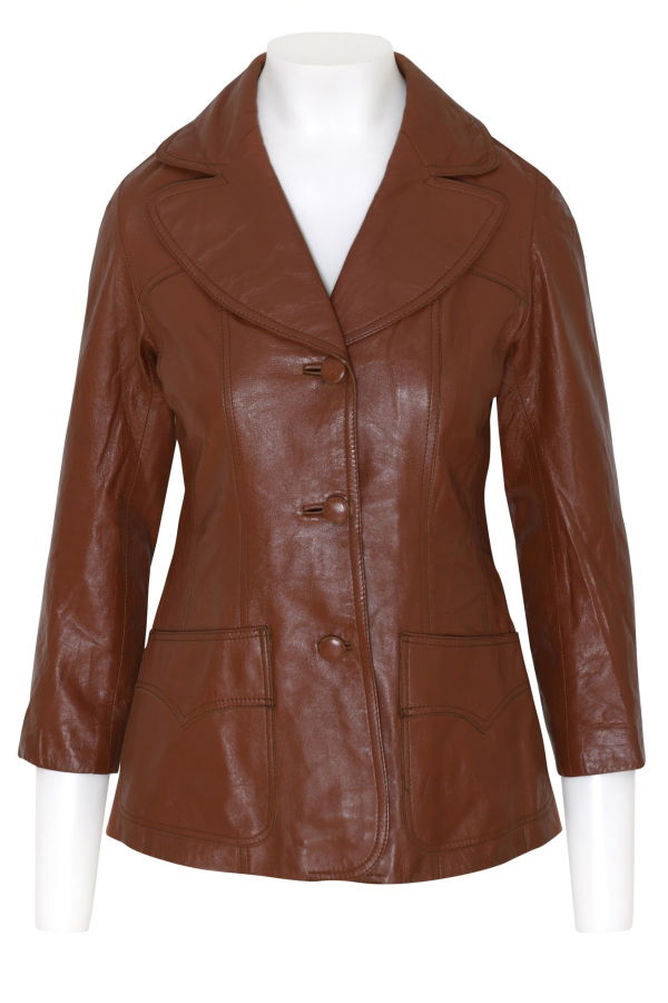 Pohjanmaan Turkis (Finland) Vintage, 1970s, Lamb Nappa, Vaasa